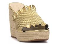 Serilda Wedge Sandal Gold Metallic view