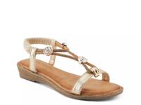 Charmer Wedge Sandal Gold Metallic view