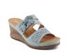 Lolly Wedge Sandal Blue view