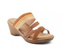 Mahina Wedge Sandal Brown Multicolor view