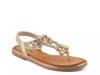 Mezza Sandal Gold Metallic view