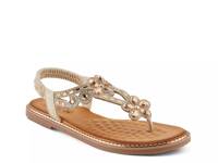 Mezza Sandal Gold Metallic view