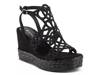 Pixie Wedge Sandal Black view