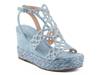 Pixie Wedge Sandal Blue view