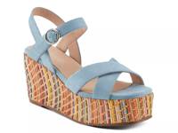 Rainbowfun Wedge Sandal Blue view