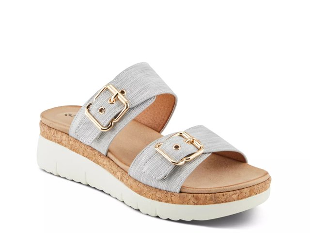 Velvette Wedge Sandal