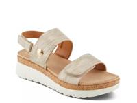 Viona Wedge Sandal Gold Metallic view