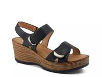 Woodrow Wedge Sandal Black view