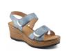 Woodrow Wedge Sandal Navy view