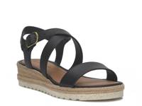Trianna Wedge Sandal Black Synthetic view