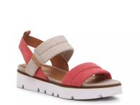 Lavern Sandal Coral Red/Taupe view