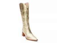 Addison Western Boot Gold Metallic view