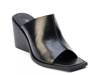 Lillie Wedge Sandal Black Leather view