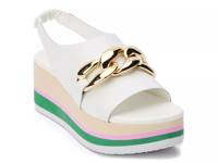 Natalia Wedge Sandal White view