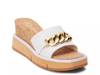 Nolan Wedge Sandal White view