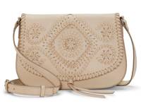 Cary Leather Crossbody Bag Beige view