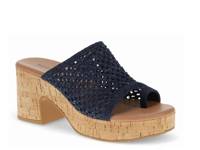 Michaela Platform Sandal Blue view