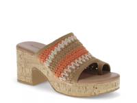 Michaela Platform Sandal Orange view