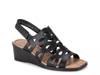 Pearl Wedge Sandal Black view