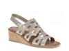 Pearl Wedge Sandal Champagne view
