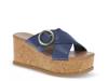 Sydney Wedge Sandal Navy view