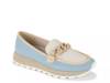 Gael Wedge Loafer Blue/Beige view