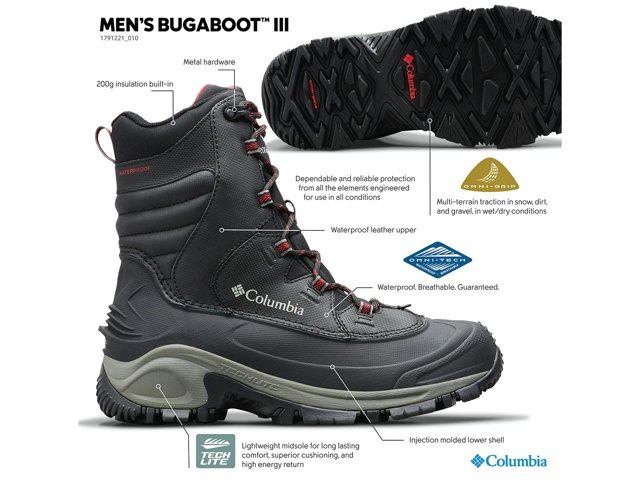 Columbia Bugaboot III Waterproof Snow Boot - Men's
