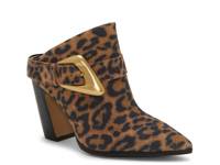 Baily Mule Brown Leopard Print Suede view