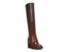 Gibi Wide Calf Platform Boot Chocolate Brown view