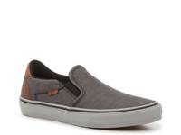 Asher Deluxe Slip-On Sneaker - Men's Grey/Brown view