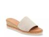 Nessie Wedge Sandal Beige Linen view