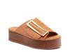 Dover Platform Sandal Light Saddle Brown Leather view