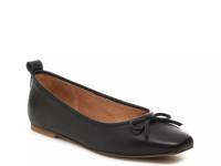 Frankie Ballet Flat Black Leather view