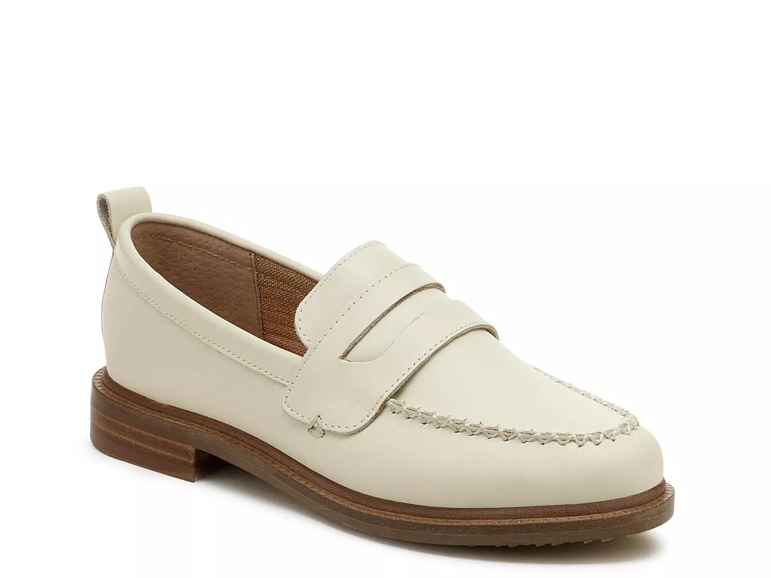 Kelsi Dagger Brooklyn Lens Loafer | Women's | Salt White Leather | Size 5.5 | Flats | Loafers