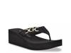 Edany Wedge Sandal Black view