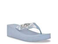 Edany Wedge Sandal Blue view