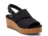 Claudine Wedge Sandal - Women's Black view