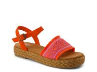 Abby Espadrille Platform Sandal - Women's Red view