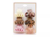 Tonal Hair Clip Set - 6 Pack Multicolor Marbled/Matte view