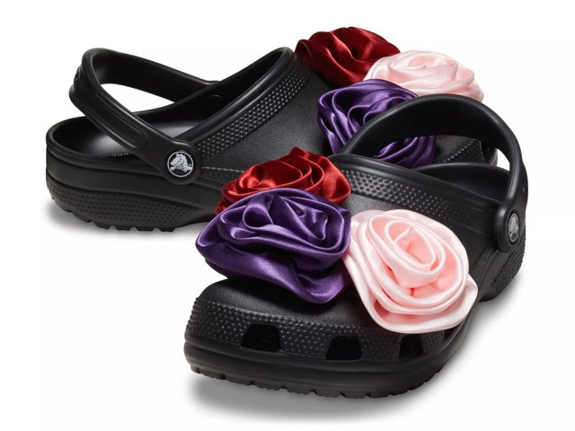 Crocs Classic Rosette Clog - Free Shipping | DSW