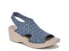 Destiny Bright Wedge Sandal Blue view