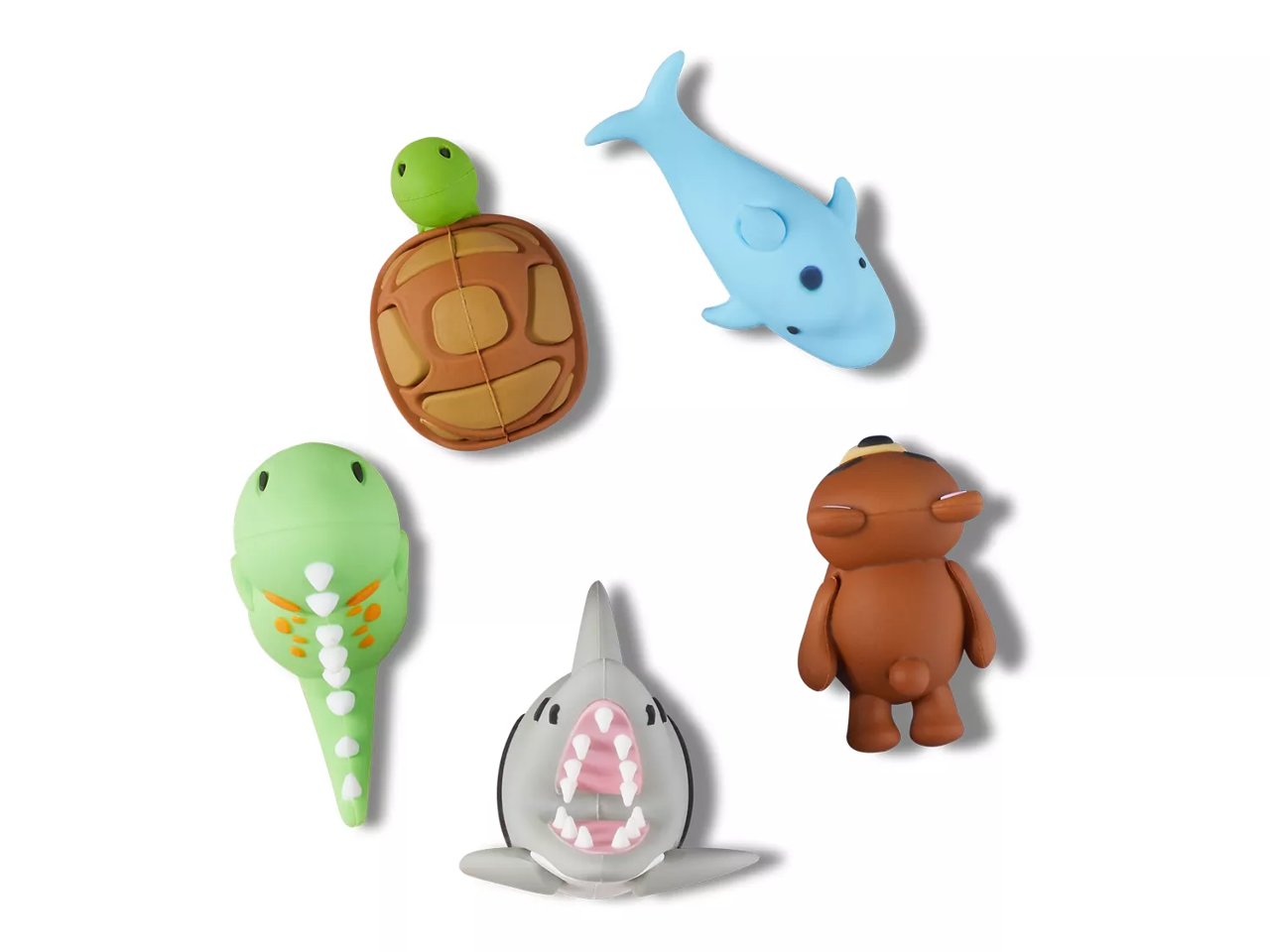 3D Animal Poses Jibbitz Set - 5 Pack
