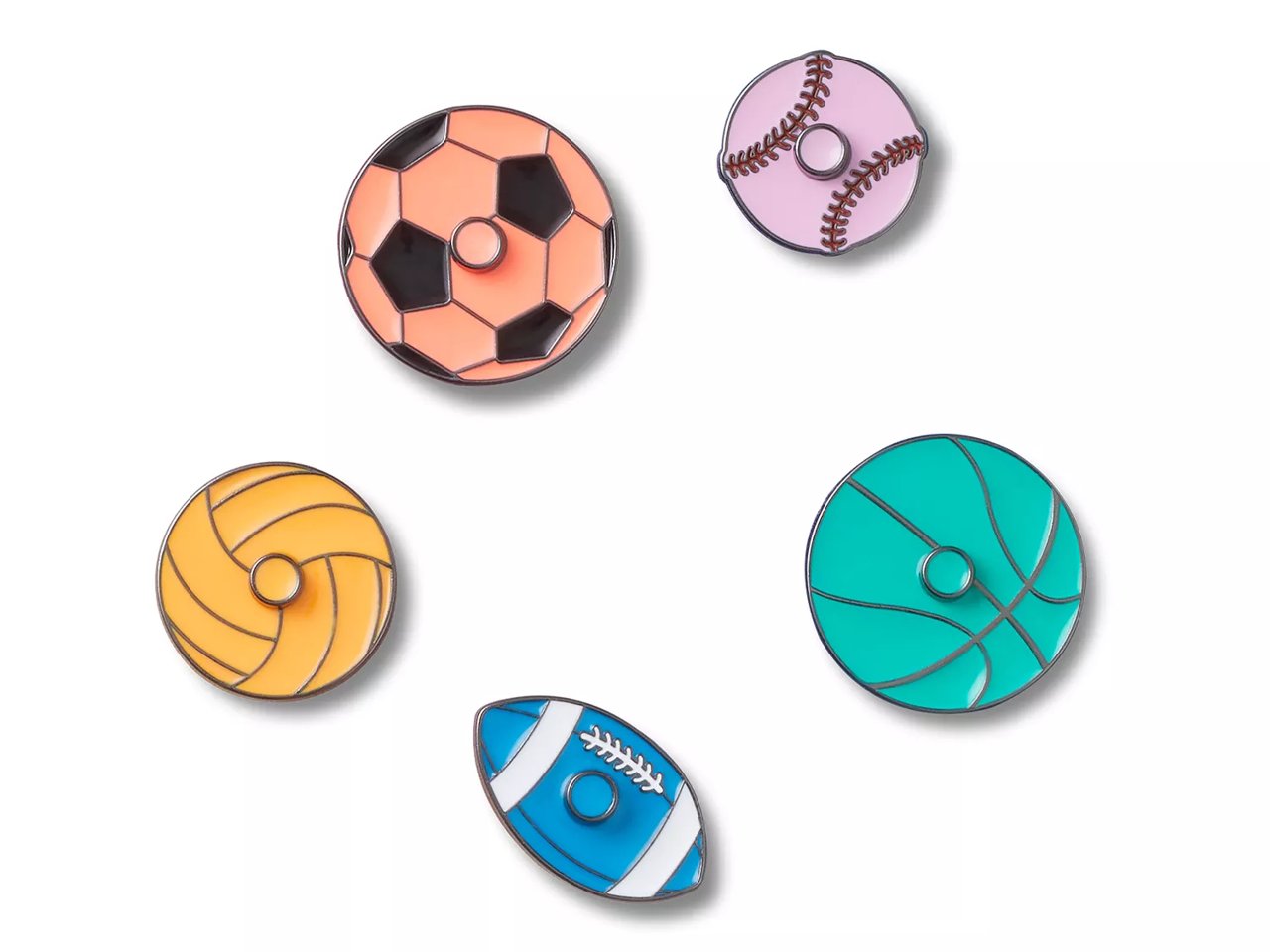 Spinning Sports Jibbitz Set - 5 Pack