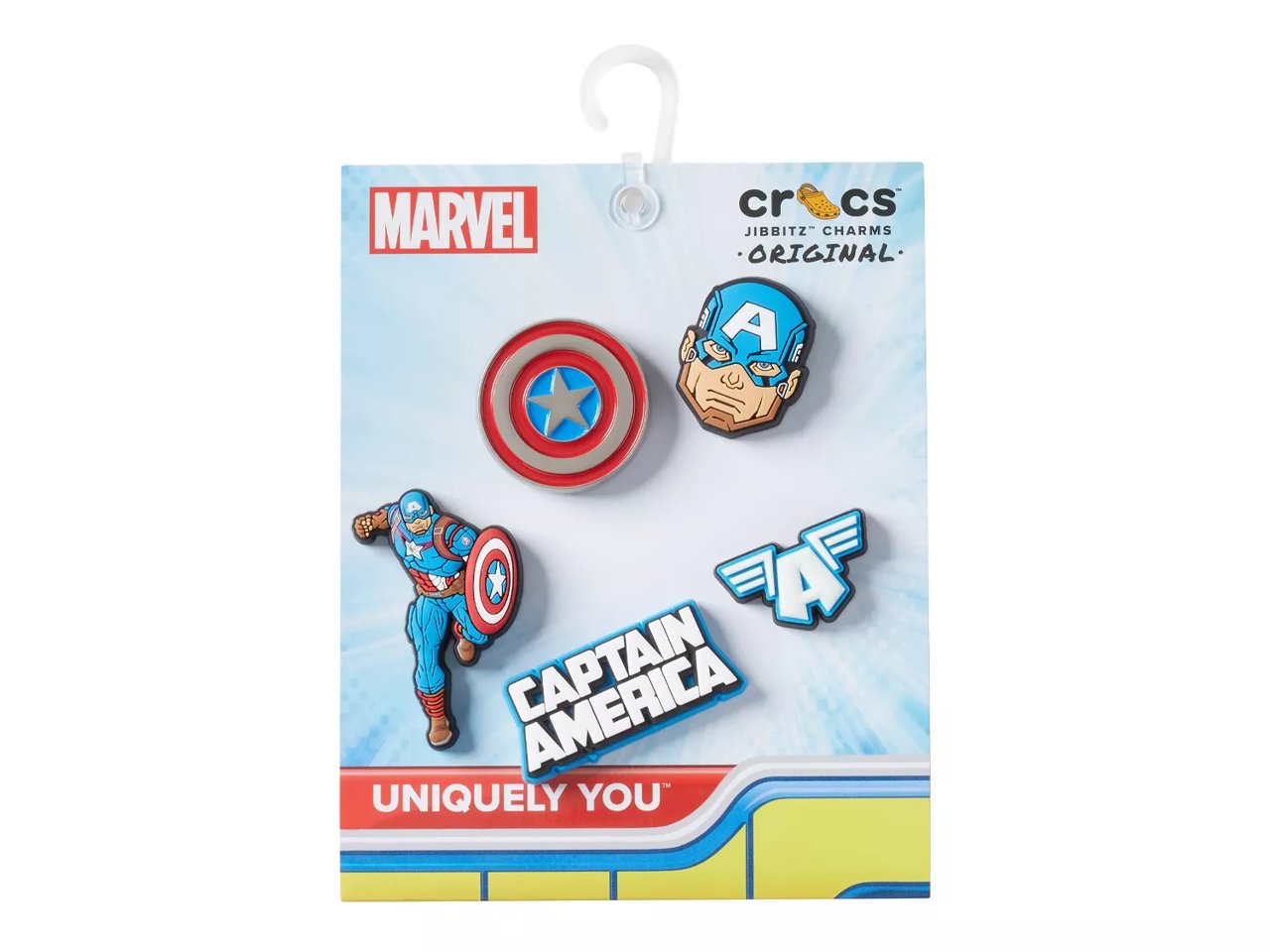 Captain America Jibbitz Set - 5 Pack