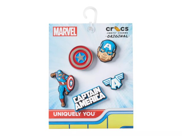 Captain America Jibbitz Set - 5 Pack
