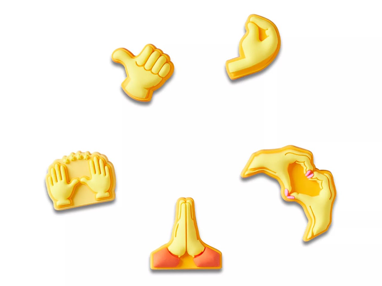 Hand Symbols Jibbitz Set - 5 Pack