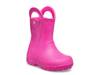 Handle It Glitter Rainbow Boot - Kids' Pink Crush view