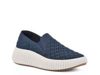 Dyles Platform Sneaker Navy Fabric view
