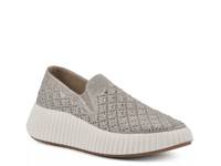 Dyles Platform Sneaker Gold Fabric view