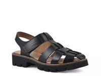 Glove Fisherman Sandal Black Leather view